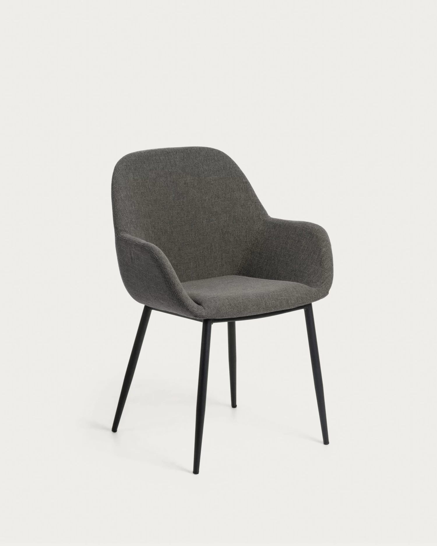 Konna Dark Grey Chair | Kave Home 3 Konna Dark Grey Chair | Kave Home