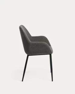 Konna Dark Grey Chair | Kave Home 14 Konna Dark Grey Chair | Kave Home -Quality Furniture Store CC0934PK15 1V02