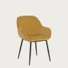 Konna Mustard Corduroy Chair | Kave Home