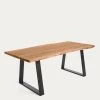 Alaia Table In Solid Acacia Wood With Natural Finish 220 X 100 Cm | Kave Home