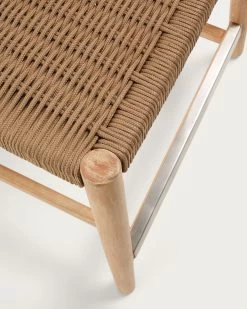 Nina Stool In Solid Acacia Wood Height 62 Cm | Kave Home -Quality Furniture Store CC1024J12 1D01