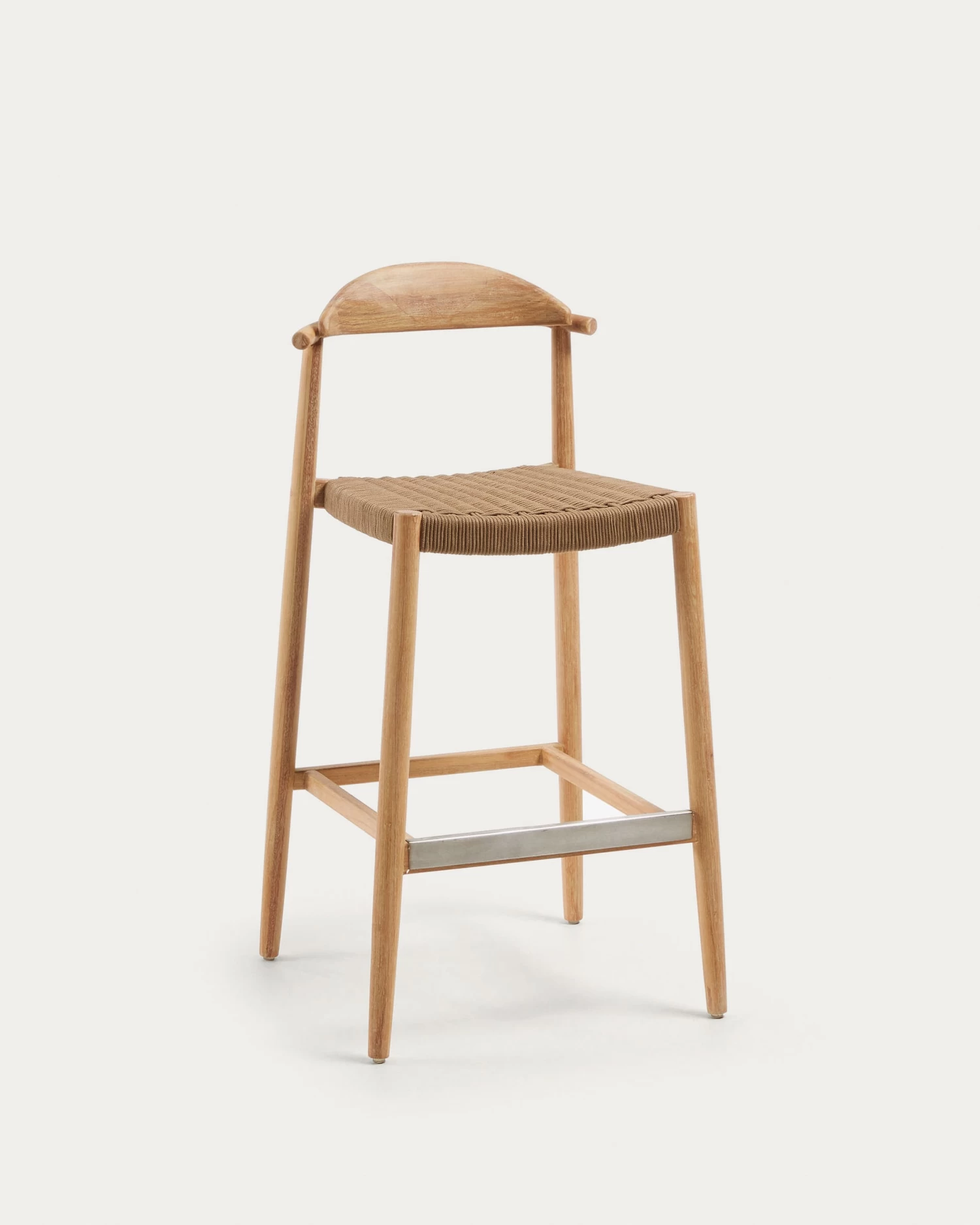 Nina Stool In Solid Acacia Wood Height 76 Cm | Kave Home 3 Nina Stool In Solid Acacia Wood Height 76 Cm | Kave Home