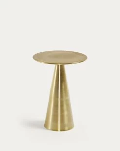 Rhet Metal Side Table With Gold Finish à 39 Cm | Kave Home