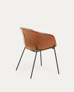 Chair Synthetic Leather Yvette Brown | Kave Home 18 Chair Synthetic Leather Yvette Brown | Kave Home -Quality Furniture Store CC1084U10 1V03