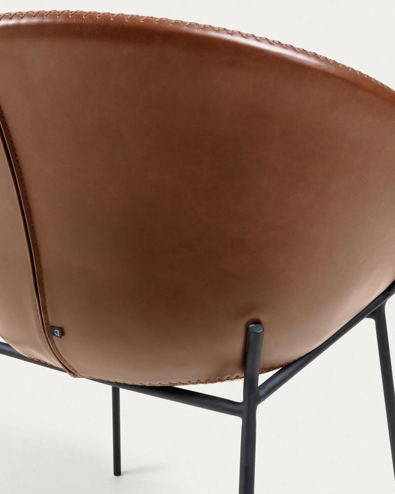 Chair Synthetic Leather Yvette Brown | Kave Home 11 Chair Synthetic Leather Yvette Brown | Kave Home - Image 9