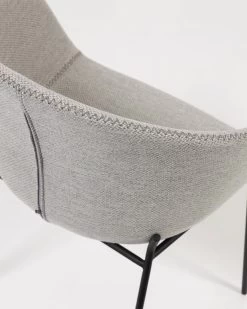 Light Grey Yvette Armchair | Kave Home -Quality Furniture Store CC1084VD14 1D02