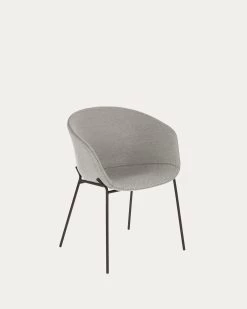 Light Grey Yvette Armchair | Kave Home