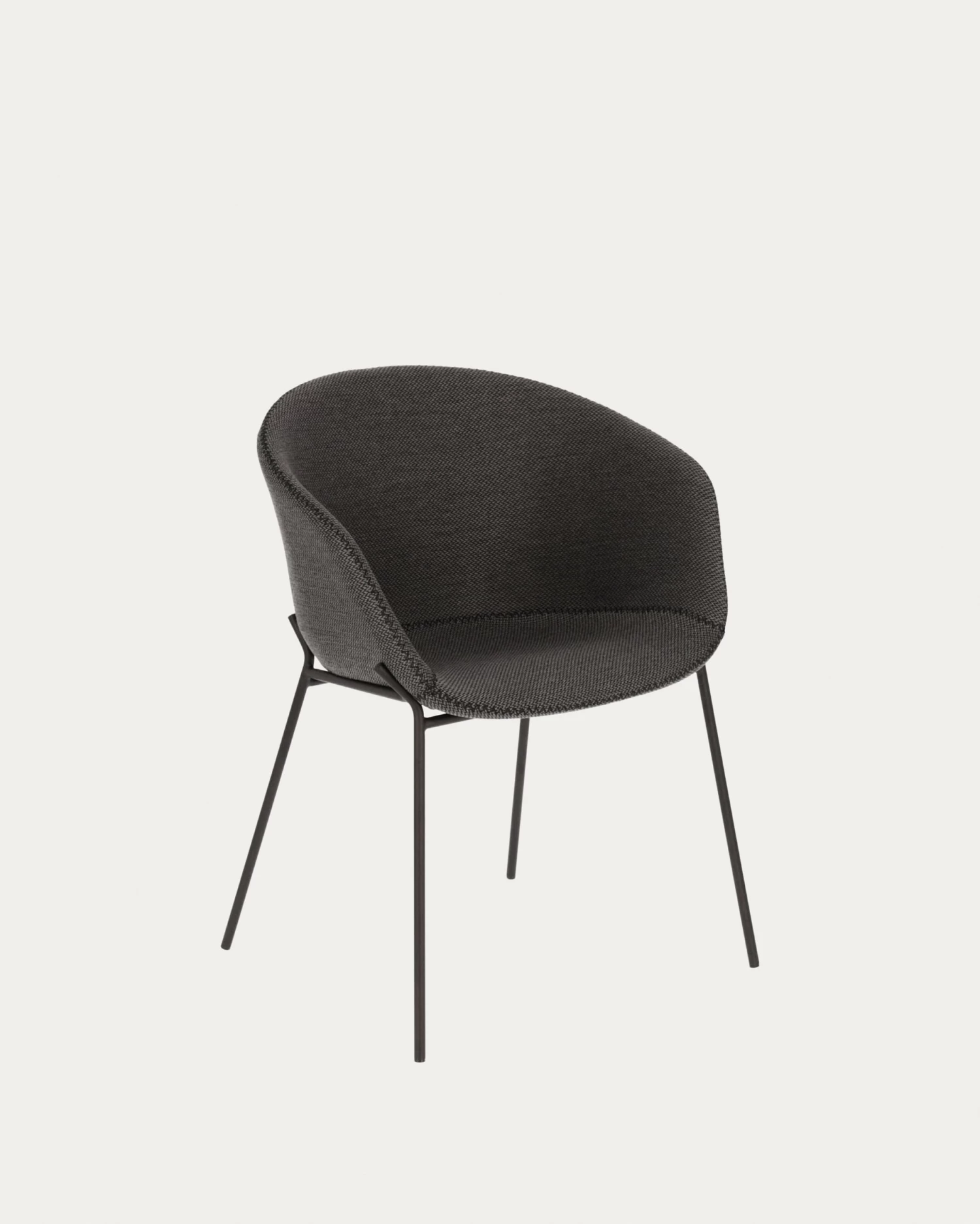 Dark Grey Yvette Armchair | Kave Home 3 Dark Grey Yvette Armchair | Kave Home