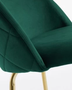 Green Velvet Ivonne Stool Height 65 Cm | Kave Home -Quality Furniture Store CC1161JU19H 1D02