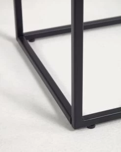 Rewena Side Table Porcelain Kalos Blanco Finishing 45 X 30 Cm | Kave Home -Quality Furniture Store CC1199K05 1D03