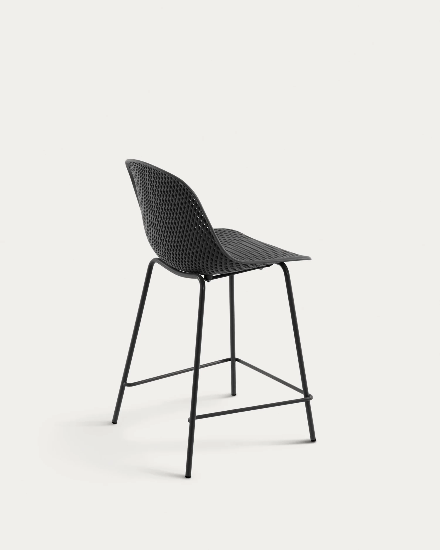 Quinby Outdoor Stool In Grey Height 65 Cm | Kave Home 6 Quinby Outdoor Stool In Grey Height 65 Cm | Kave Home - Image 4