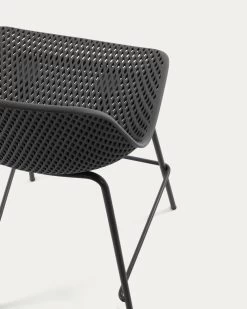 Quinby Outdoor Stool In Grey Height 75 Cm | Kave Home -Quality Furniture Store CC1221S02 1D01