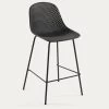 Quinby Outdoor Stool In Grey Height 75 Cm | Kave Home 1 Quinby Outdoor Stool In Grey Height 75 Cm | Kave Home -Quality Furniture Store CC1221S02 1V01