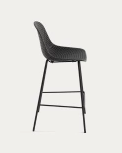 Quinby Outdoor Stool In Grey Height 75 Cm | Kave Home -Quality Furniture Store CC1221S02 1V02