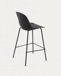 Quinby Outdoor Stool In Grey Height 75 Cm | Kave Home -Quality Furniture Store CC1221S02 1V03