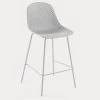 Quinby Outdoor Stool In White Height 75 Cm | Kave Home 2 Quinby Outdoor Stool In White Height 75 Cm | Kave Home -Quality Furniture Store CC1221S05 1V01