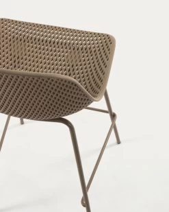 Beige Quinby Stool Height 75 Cm | Kave Home -Quality Furniture Store CC1221S12 1D01