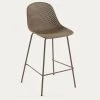 Beige Quinby Stool Height 75 Cm | Kave Home 1 Beige Quinby Stool Height 75 Cm | Kave Home -Quality Furniture Store CC1221S12 1V01