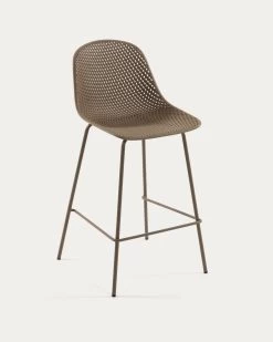 Beige Quinby Stool Height 75 Cm | Kave Home