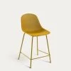Quinby Outdoor Stool In Yellow Height 65 Cm | Kave Home 2 Quinby Outdoor Stool In Yellow Height 65 Cm | Kave Home -Quality Furniture Store CC1221S31H 1V01