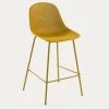 Quinby Outdoor Stool In Yellow Height 75 Cm | Kave Home -Quality Furniture Store CC1221S31 1V01