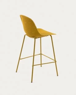 Quinby Outdoor Stool In Yellow Height 75 Cm | Kave Home 13 Quinby Outdoor Stool In Yellow Height 75 Cm | Kave Home -Quality Furniture Store CC1221S31 1V03