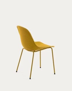 Quinby Outdoor Dining Chair In Yellow | Kave Home 11 Quinby Outdoor Dining Chair In Yellow | Kave Home -Quality Furniture Store CC1222S31 1V03