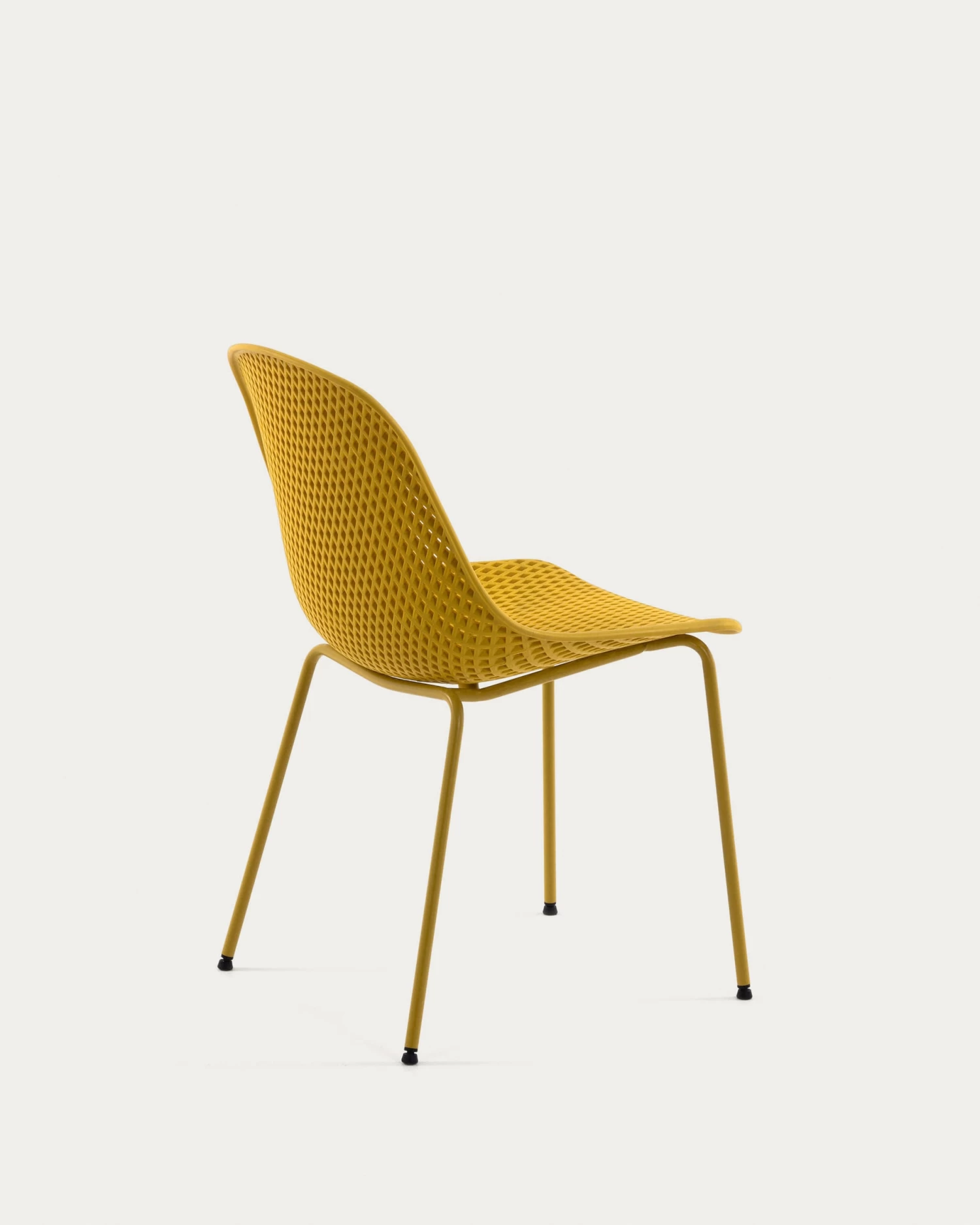 Quinby Outdoor Dining Chair In Yellow | Kave Home 7 Quinby Outdoor Dining Chair In Yellow | Kave Home - Image 5
