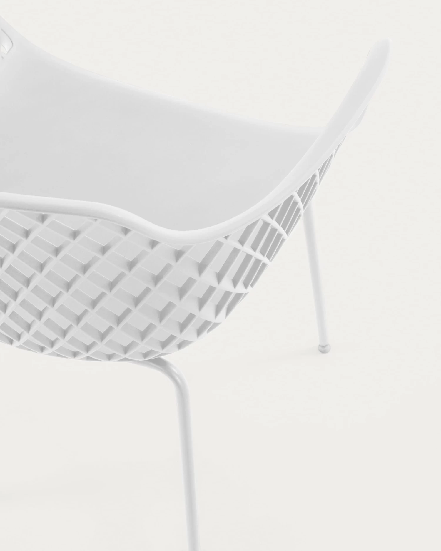Quinn Outdoor Chair In White | Kave Home 5 Quinn Outdoor Chair In White | Kave Home - Image 3