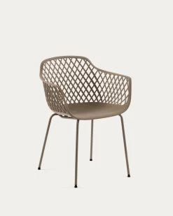 Quinn Outdoor Chair In Beige | Kave Home
