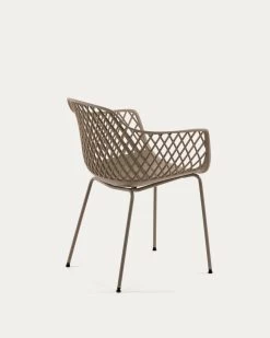 Quinn Outdoor Chair In Beige | Kave Home -Quality Furniture Store CC1223S12 1V03