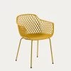 Quinn Outdoor Chair In Yellow | Kave Home -Quality Furniture Store CC1223S31 1V01