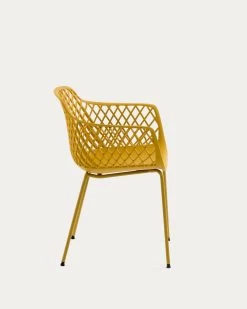 Quinn Outdoor Chair In Yellow | Kave Home 13 Quinn Outdoor Chair In Yellow | Kave Home -Quality Furniture Store CC1223S31 1V02
