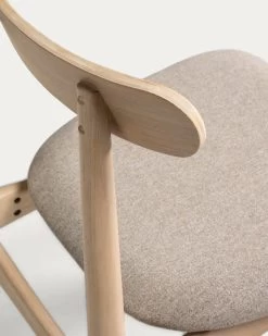 Beige Nayme Chair | Kave Home -Quality Furniture Store CC1344AB12 1D01
