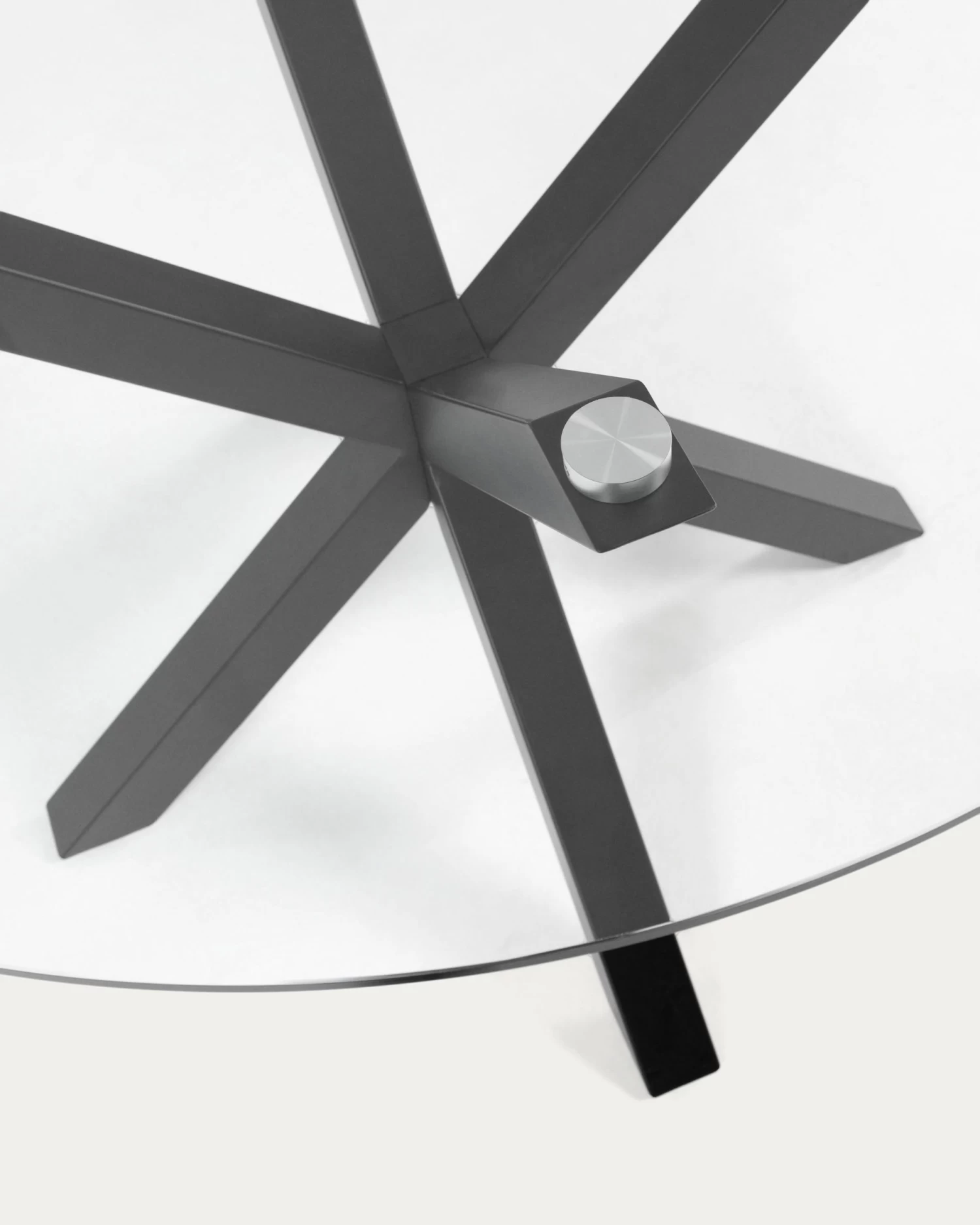 Argo Coffee Table Glass Black à 82 Cm | Kave Home 5 Argo Coffee Table Glass Black à 82 Cm | Kave Home - Image 3