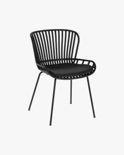 Surpik Outdoor Chair In Black | Kave Home