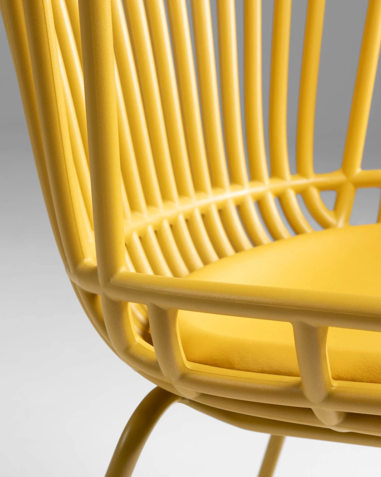 Surpik Outdoor Chair In Yellow | Kave Home 4 Surpik Outdoor Chair In Yellow | Kave Home - Image 2