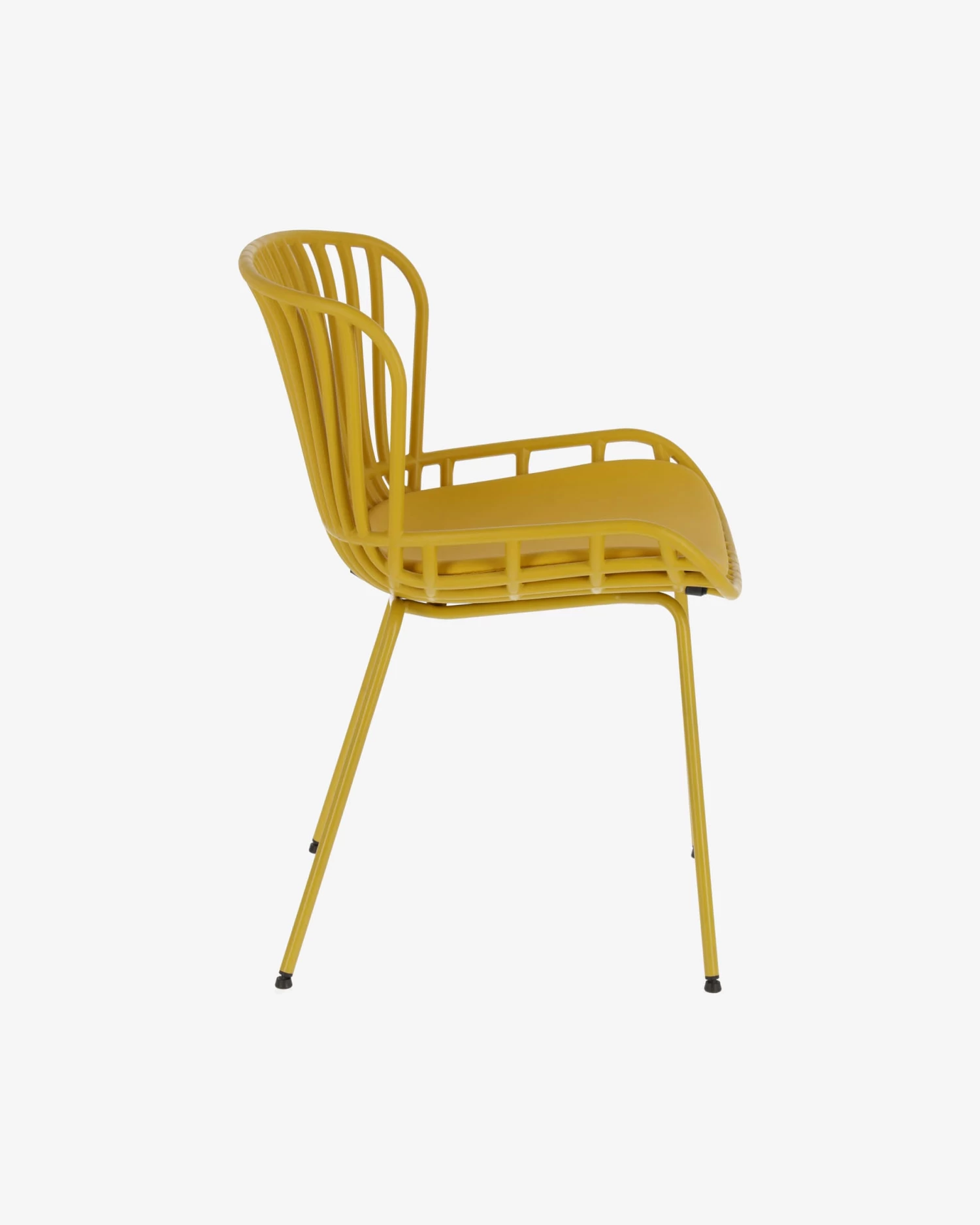 Surpik Outdoor Chair In Yellow | Kave Home 6 Surpik Outdoor Chair In Yellow | Kave Home - Image 4