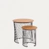 Leska Set Of 2 Side Tables à 50 / à 35 Cm | Kave Home 2 Leska Set Of 2 Side Tables à 50 / à 35 Cm | Kave Home -Quality Furniture Store CC1892M46 1V01