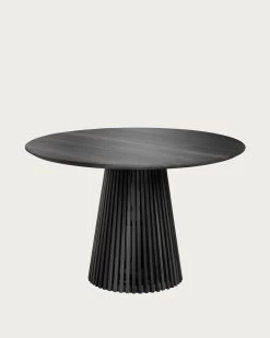 Jeanette Ã 120 Cm Black Table | Kave Home