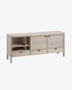 Alen Solid Acacia Wood Sideboard With 2 Doors & 3 Drawers 185 X 80 Cm | Kave Home