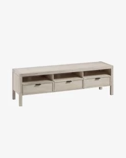 Alen Solid Acacia Wood TV Stand With 3 Drawers 165 X 50 Cm | Kave Home