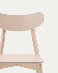 Safina Chair In Oak Veneer And Solid Rubber Wood | Kave Home -Quality Furniture Store CC1979M33 1D01