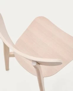 Safina Chair In Oak Veneer And Solid Rubber Wood | Kave Home -Quality Furniture Store CC1979M33 1D02