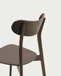 Safina Chair In Ash Veneer And Solid Rubber Wood. | Kave Home -Quality Furniture Store CC1980M42A 1D01