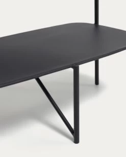 Wigan Black Metal Side Table 62 X 58 Cm | Kave Home -Quality Furniture Store CC2078R01 1D02