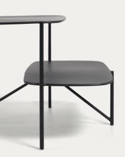 Wigan Black Metal Side Table 62 X 58 Cm | Kave Home -Quality Furniture Store CC2078R01 1D03