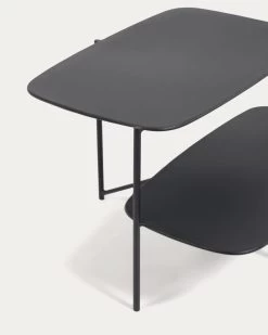 Wigan Black Metal Side Table 62 X 58 Cm | Kave Home -Quality Furniture Store CC2078R01 1D04