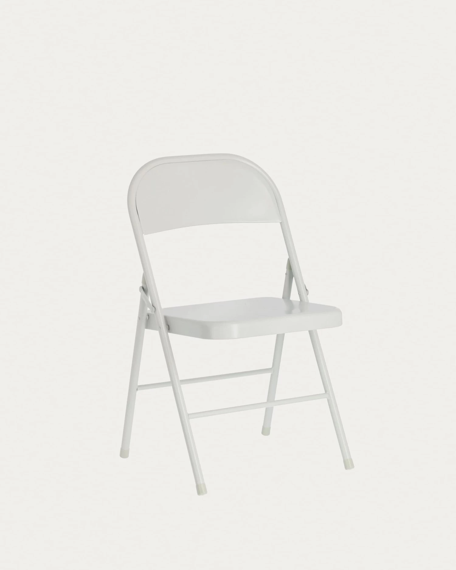 Aidana Metal Folding Chair In Light Grey | Kave Home 3 Aidana Metal Folding Chair In Light Grey | Kave Home