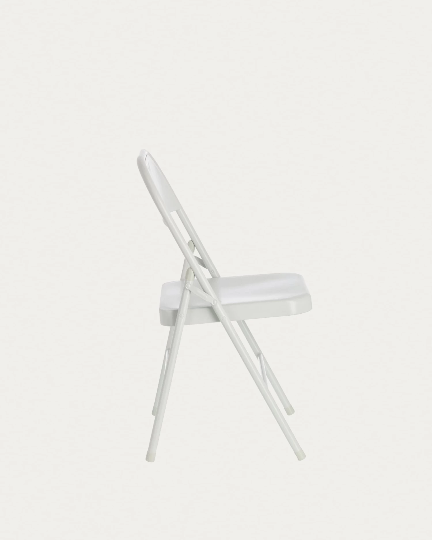 Aidana Metal Folding Chair In Light Grey | Kave Home 8 Aidana Metal Folding Chair In Light Grey | Kave Home - Image 6